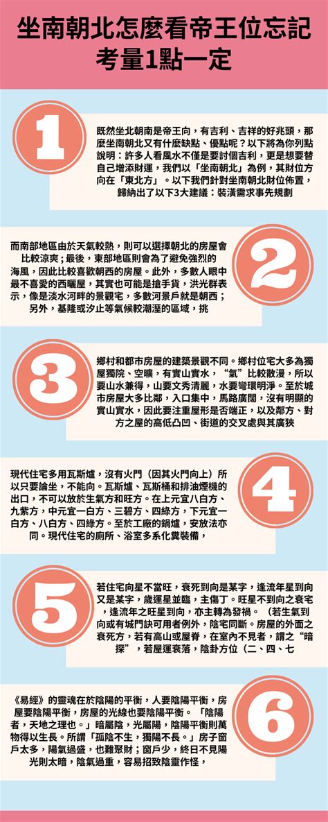 帝王座|坐南朝北怎麼看？房屋座向、財位布置教學，讓你兼顧運勢與居住。